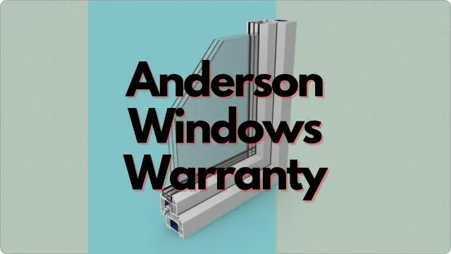 Anderson Windows Warranty